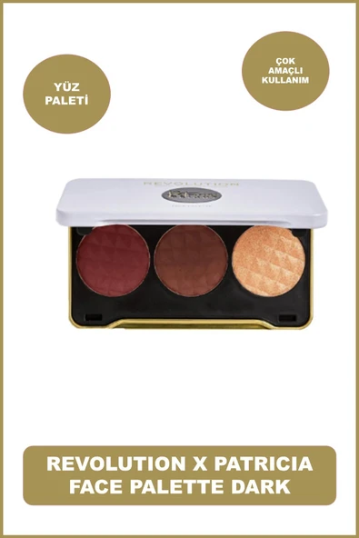 Revolution Yüz Paleti - X Patricia Face Palette Dark ürün görseli 1
