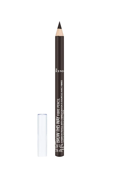 RIMMEL LONDON Kaş Kalemi - Brow This Way Pencil Fiber Dark 3614224066307 ürün görseli 1