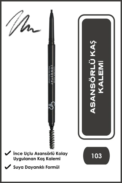 Golden Rose Longstay Precise Browliner 103 Asansörlü Kaş Kalemi 0,09 g ürün görseli 1