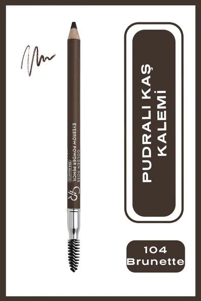 Golden Rose Eyebrow Powder Pencil 104 Brunette Pudralı Kaş Kalemi 1,19 g ürün görseli 1