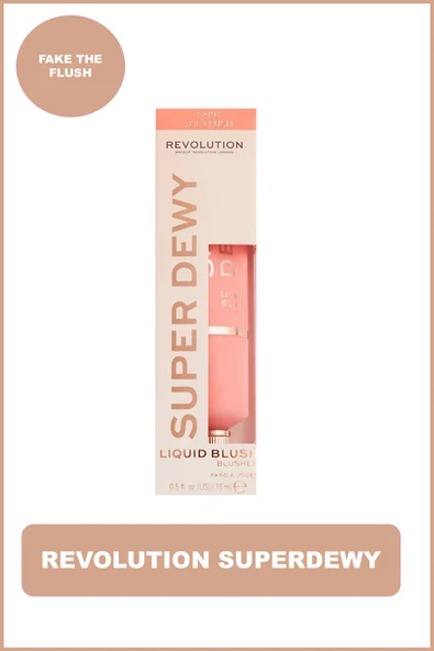 Revolution London Fake The Flush Süper Nemli Yoğun Pigmentli Likit Allık 15 ml ürün görseli 1