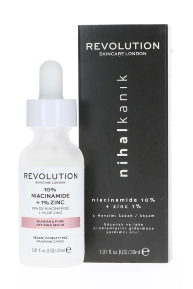 REVOLUTİON SKİNCARE Revolutıon X Nıhal 10% Nıacın & 1% Zınc Serum 30ml ürün görseli 1