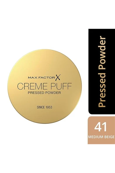 Max Factor Creme Puff Preslenmiş Kompakt Pudra - 041 - Orta Bej, 21g - Resim 2