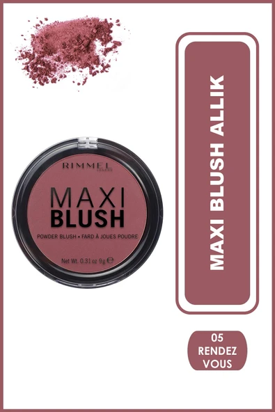 Rimmel MAXI BLUSH ALLIK RENDEZ VOUS NO:05 ürün görseli 1