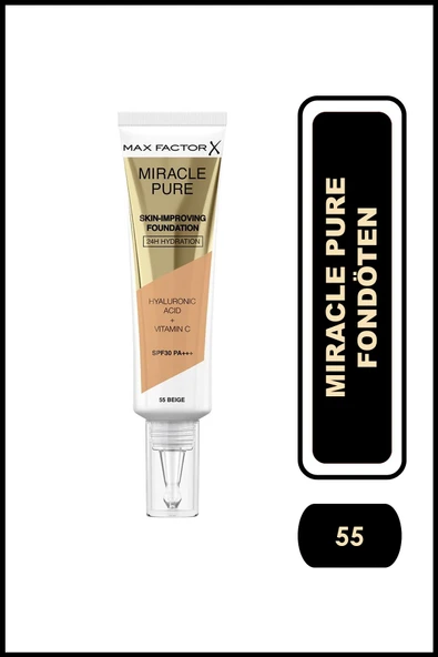 Max Factor PURE FONDÖTEN 55 BEIGE ürün görseli 1