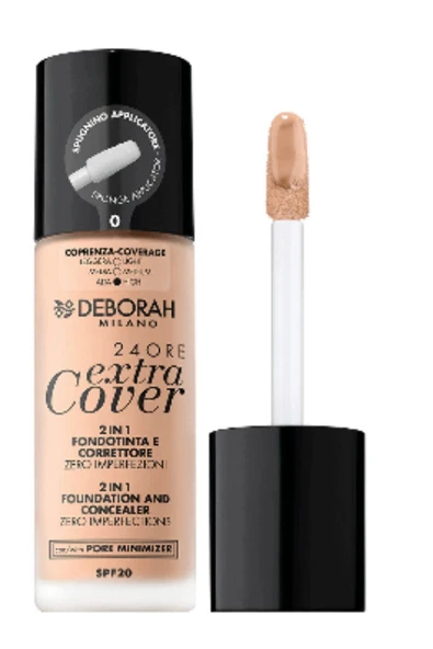 Deborah Milano 24 Ore Extra Cover Fondöten No: 0 Fair Rose ürün görseli 1