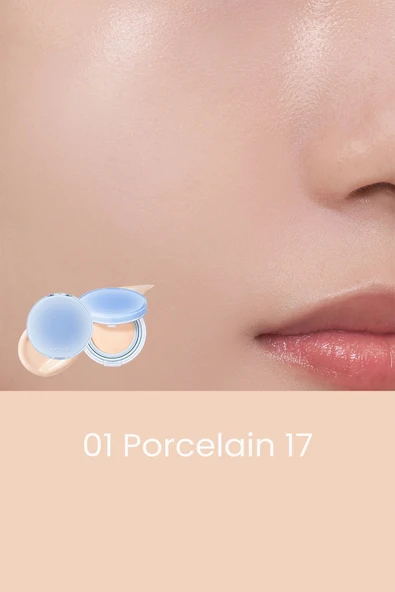 Romand Vegan Nemlendirici Etkili İnce Yapılı Bare Water Cushion 01 Porcelain 17 SPF38 PA++++ ürün görseli 1