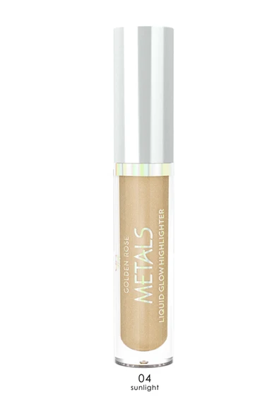 Golden Rose Aydınlatıcı - Metals Metallic Liquid Glow Highlighter No: 04 Sunlight 8691190138240 ürün görseli 1