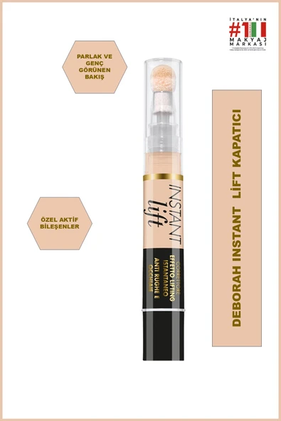 Deborah Instant Lift Concealer 00 Ivory Kapatıcı ürün görseli 1