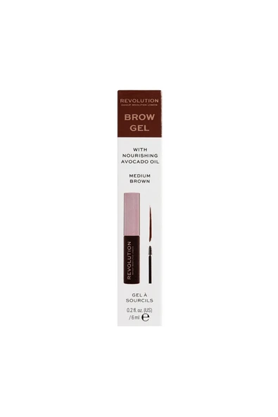 Revolution Revolutıon Brow Gel Medıum Brown Kahverengi Kaş Jeli ürün görseli 1