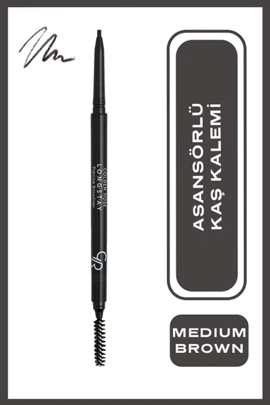 Golden Rose Longstay Precise Browliner 104 Asansörlü Kaş Kalemi 0,09 g ürün görseli 1