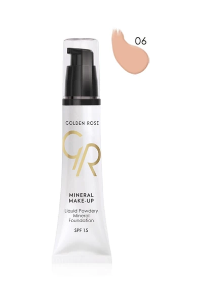Golden Rose Mineral Fondöten - Liquid Powder Mineral Foundation Spf 15 No: 06 35 ml 8691190101862 ürün görseli 1