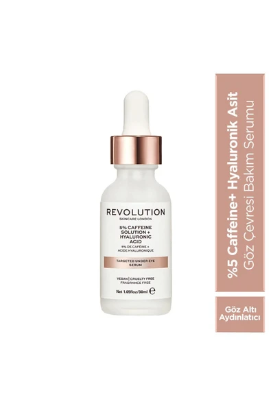 REVOLUTİON SKİNCARE Revolution Skincare Göz Serumu Kafein Ve Hyaluronik Asit 30 ml ürün görseli 1