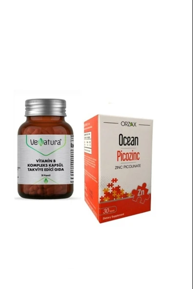 Venatura Vitamin B Kompleks 30 Kapsül - Picozinc 30 Tablet ürün görseli 1