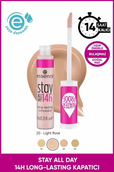 Essence Stay 14 Saat Dayanıklı Natural Kapatıcı 20 ürün görseli 1