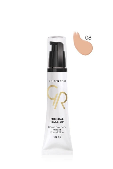 Golden Rose Liquid Powder Mineral Foundation Spf 15 No 08 35 ml ürün görseli 1