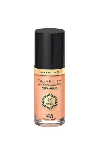 Max Factor Fondöten Facefinity Foundation All Day Flawless 77 Soft Honey - Resim 2
