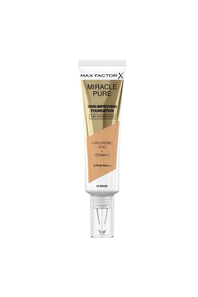 Max Factor PURE FONDÖTEN 55 BEIGE - Resim 2