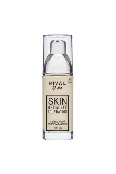 Rival Loves Me Güneş Koruyuculu SF15 Fondöten Skin Optimizer No:01 Natural 30 ml ürün görseli 1