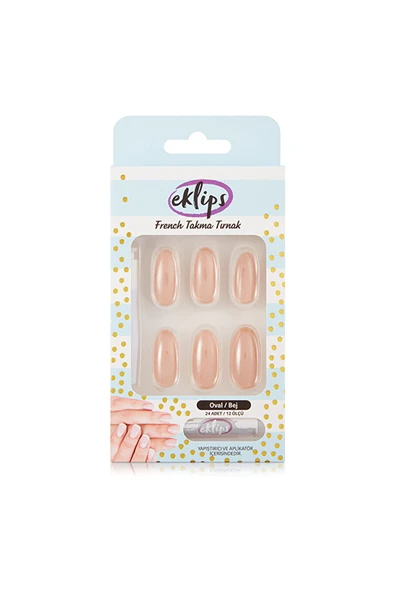 eklips Takma Tırnak Bej Oval ürün görseli 1