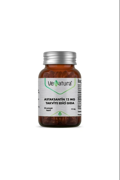 Venatura Astaksantin 12 mg 30 Kapsül ürün görseli 1