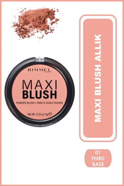 Rimmel MAXI BLUSH ALLIK THIRD BASE NO:01 ürün görseli 1
