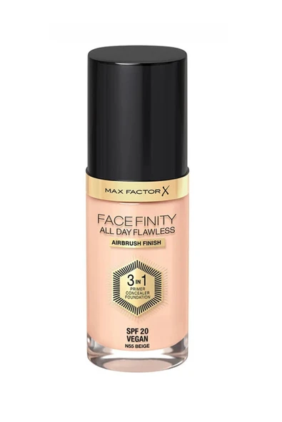 Max Factor Facefinity 3'ü 1 Arada Kalıcı Fondöten 55 Beige Vegan ürün görseli 1