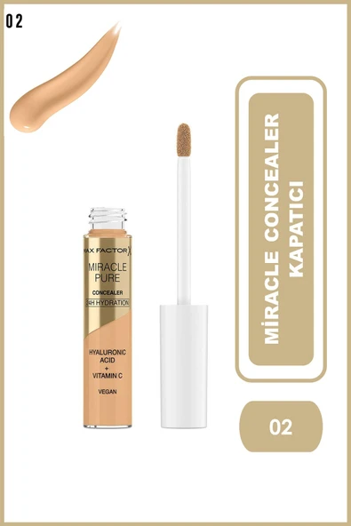 Max Factor Kapatıcı Miracle Pure Concealer No:2 ürün görseli 1