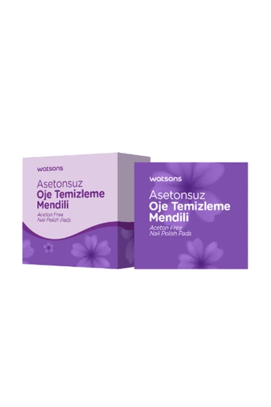 Watsons Asetonsuz Oje Çıkarıcı Mendil 10 Adet ürün görseli 1
