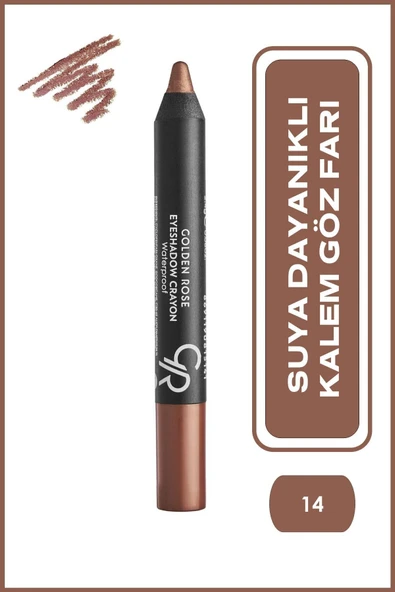 Golden Rose Eyeshadow Crayon Waterproof 14 Kalem Far 2,4 g ürün görseli 1