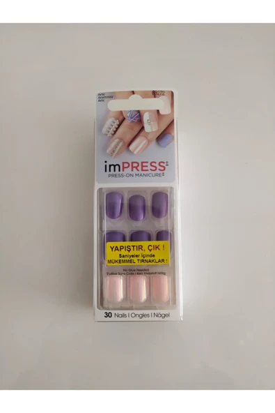 Impress Kendinden Yapışkanlı Takma Tırnak - Kısa - Yapıştır Çık. - Bıpa016. - 731509692723 ürün görseli 1