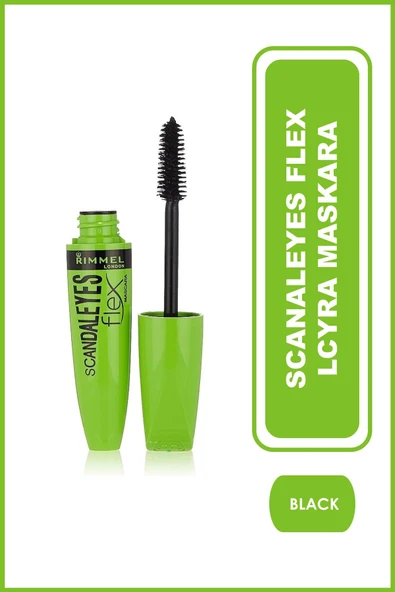 RIMMEL LONDON Siyah Maskara - Scandaleyes Flex Lcyra Mascara Black 12 ml 3607342452169 ürün görseli 1
