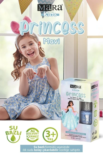 Mara Princess Mavi Çocuk Ojesi 5 ml - Resim 2