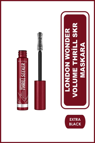 Rimmel London Wonder Volume Thrill Seeker Maskara Extra Black ürün görseli 1