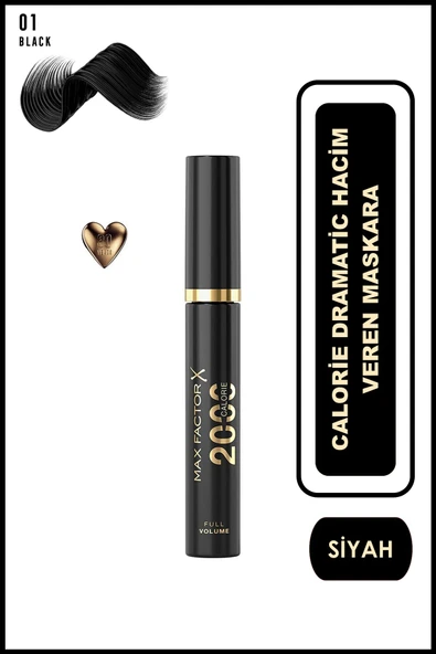 Max Factor Hacim Veren Siyah 2000 Calorie Dramatic Volume Mascara Black 50671304 ürün görseli 1