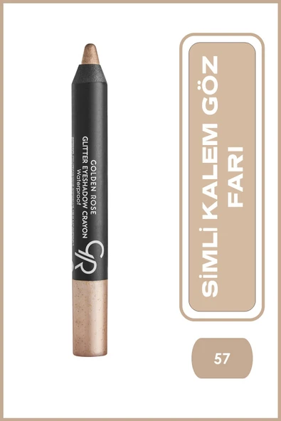 Golden Rose Glitter Eyeshadow Crayon Waterproof 57 Işıltılı Kalem Far 2,4 g ürün görseli 1