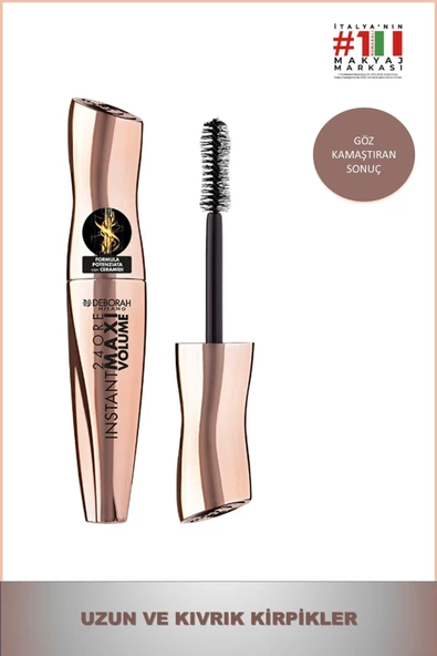 Deborah 24Ore Instant Max Volume Ceramıde Maskara ürün görseli 1