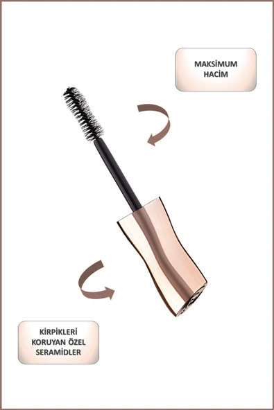 Deborah 24Ore Instant Max Volume Ceramıde Maskara - Resim 2
