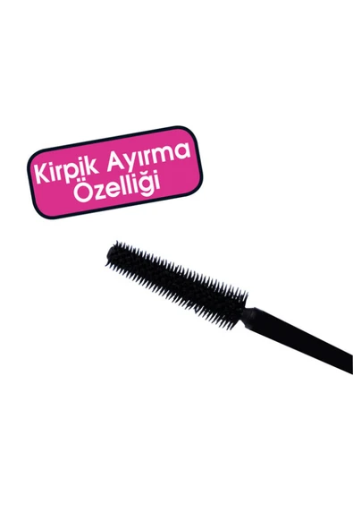 Rival De Loop Siyah Intense Definition Maskara No:1 8 ml - Resim 2