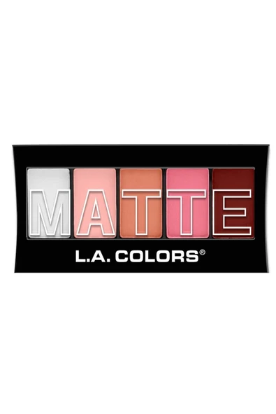 L.A Colors Matte 5 Color Far Paleti-pınk Chıffon 81555744762 ürün görseli 1