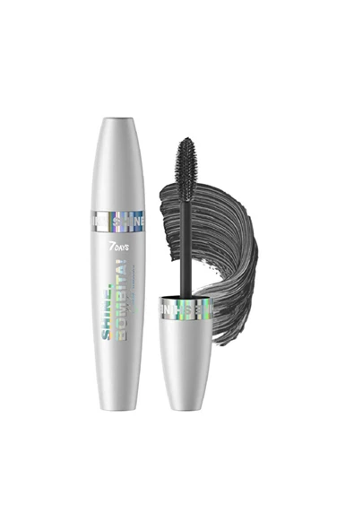 7DAYS Shine Bombita Maskara - 01 Black - 1 adet ürün görseli 1