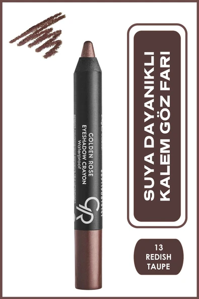 Golden Rose Eyeshadow Crayon Waterproof 13 Kalem Far 2,4 g ürün görseli 1