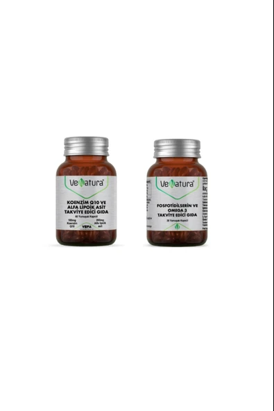 Venatura Fosfotidilserin Ve Omega 3 30 Kapsül +Venatura Koenzim Q10 & Alfa Lipoik Asit 60 Kapsül ürün görseli 1
