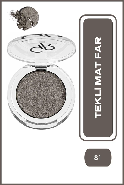 Golden Rose Soft Color Shimmer Mono Eyeshadow 81 Tekli Simli Far 2,3 g ürün görseli 1