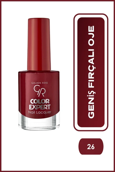 Golden Rose Color Expert Nail Lacquer 26 Geniş Fırçalı Oje 10,2 ml ürün görseli 1