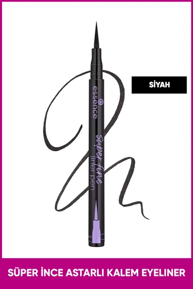 Essence Super Fine Kalem Eyeliner 01 ürün görseli 1