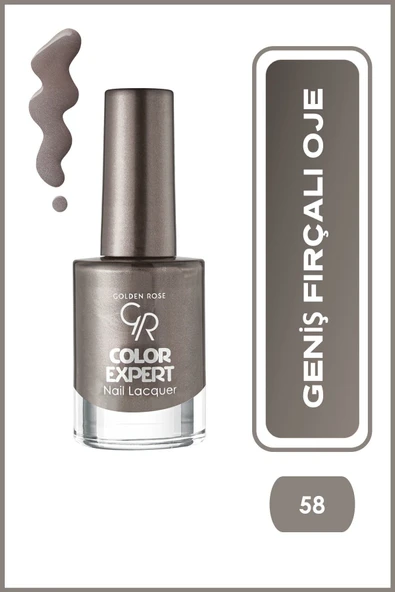 Golden Rose Color Expert Nail Lacquer 58 Geniş Fırçalı Oje 10,2 ml ürün görseli 1