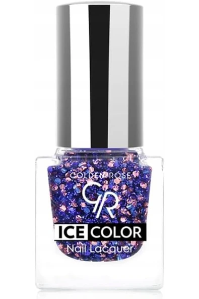 Golden Rose Ice Color Nail Lacquer Glitter No:228 - Oje ürün görseli 1