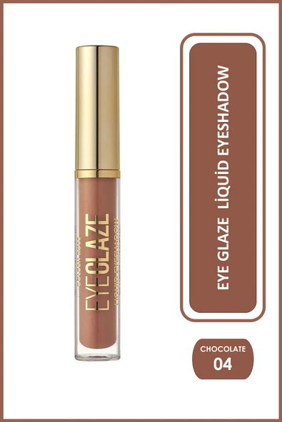 Golden Rose Eye Glaze Liquid Eyeshadow 04 Chocolate Likit Far 3,5 ml ürün görseli 1