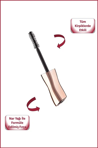 Deborah 24ore Instant Maskara Maxi Volume Pomegranate - Resim 2